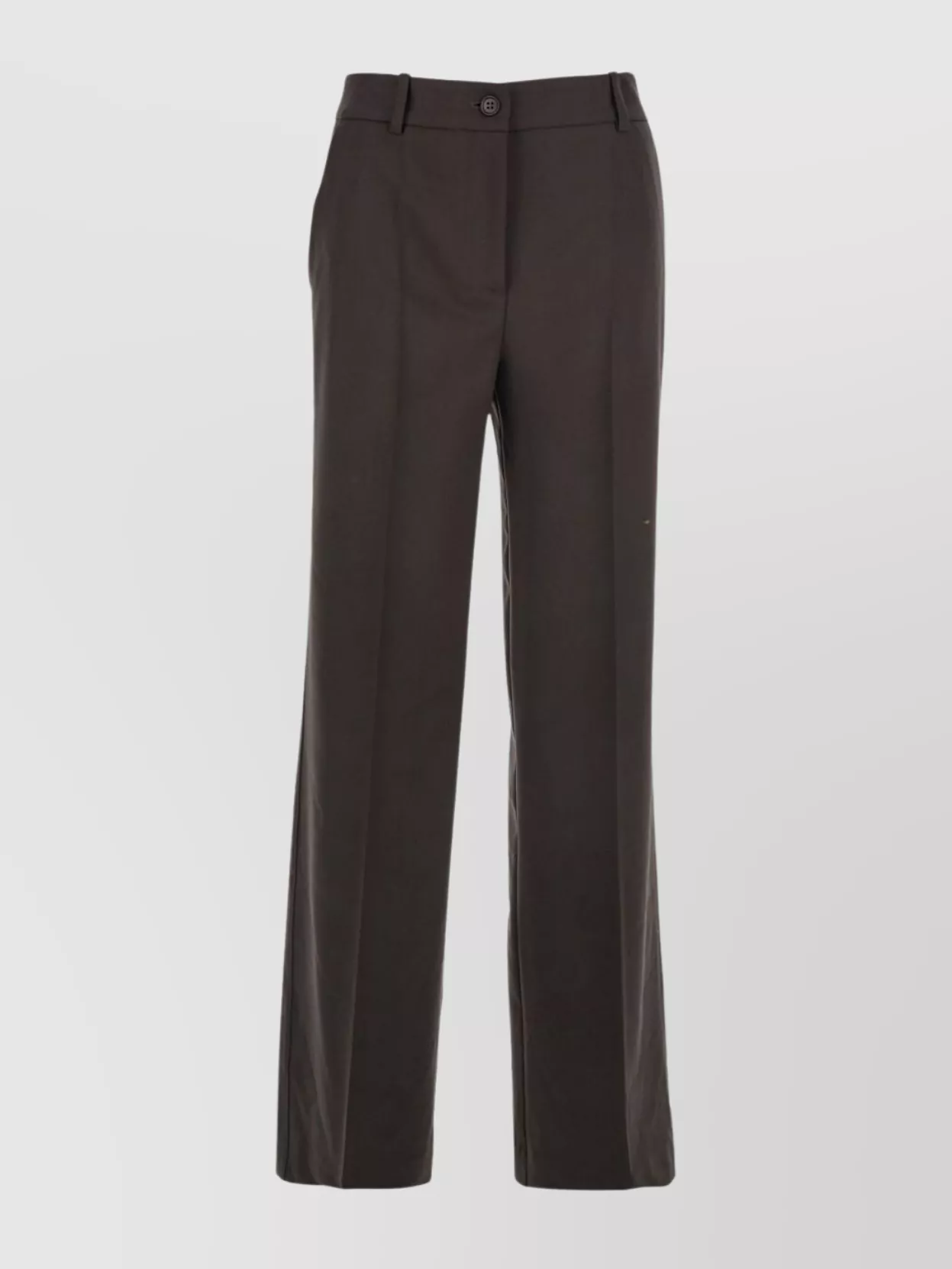 P.a.r.o.s.h Straight Trousers With Pockets And Loops In Brown