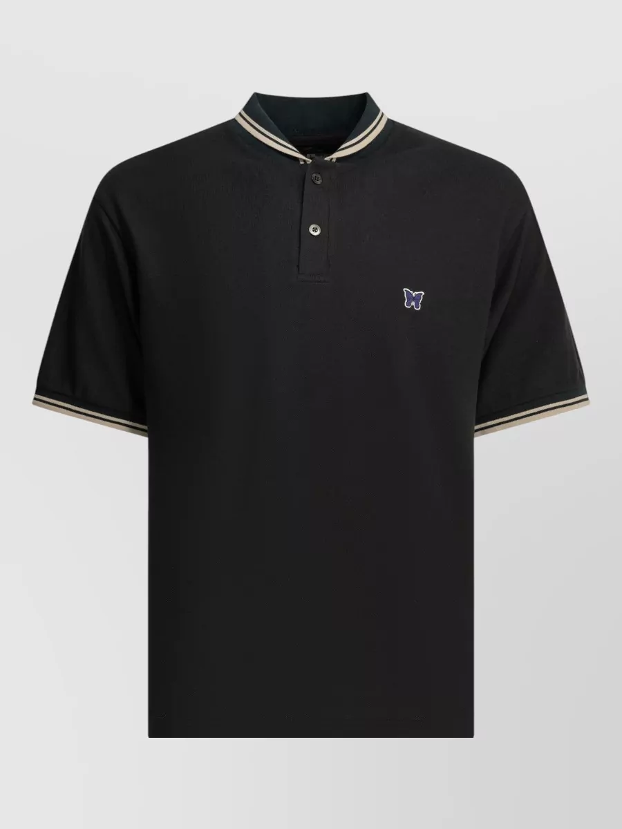 Needles Shawl Collar Polo Shirt