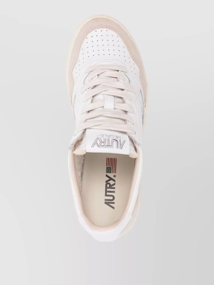 Autry Leather Low-Top Lace-Up Sneakers