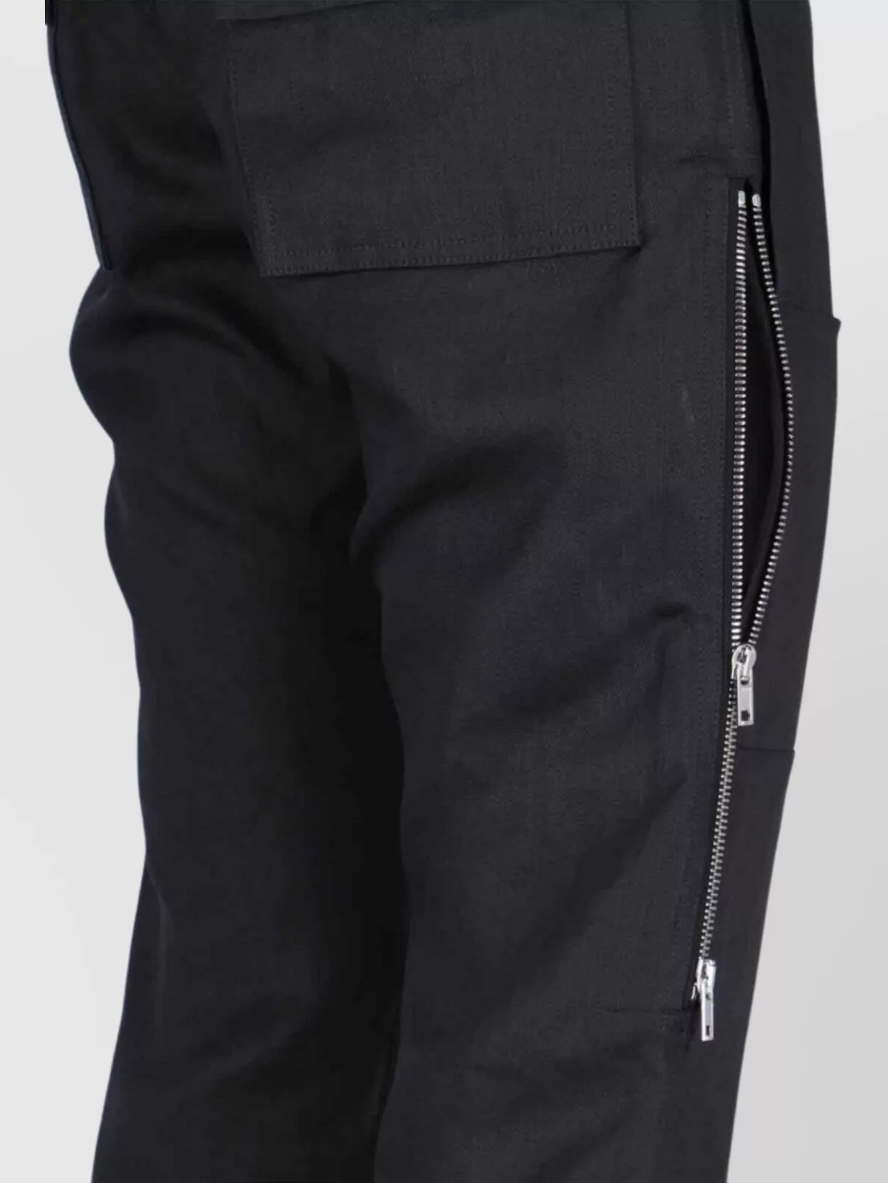 Rick Owens Straight Leg Trousers Elastic Waistband