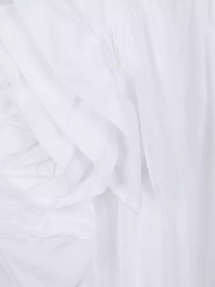 Simone Rocha Rosette Detail Sleeveless Flounce Midi Dress