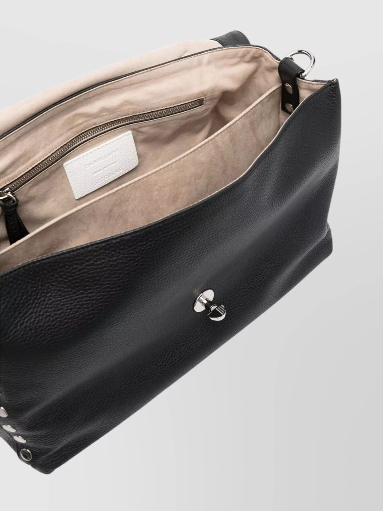 Zanellato Small Leather Handbag With Adjustable Shoulder Strap