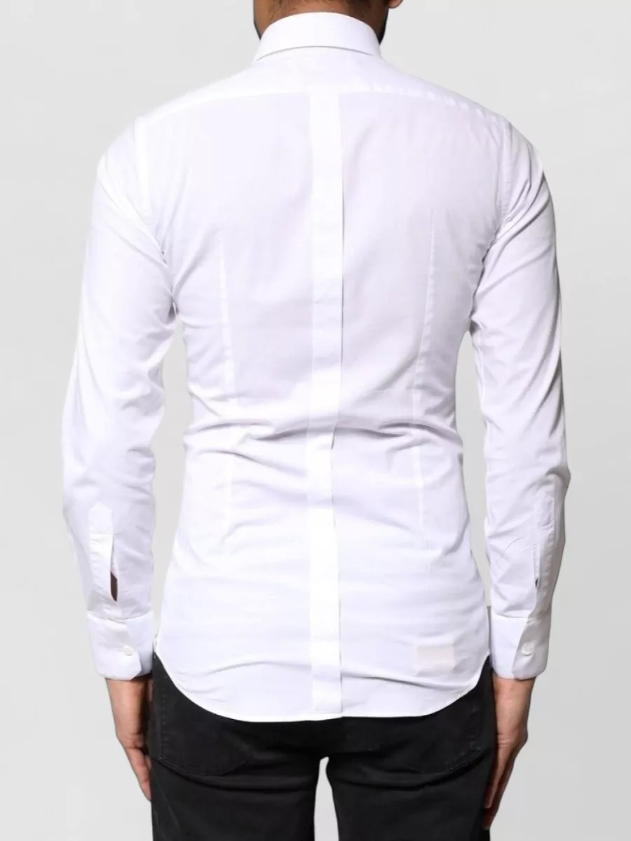 Dolce&Gabbana Cotton Slim-Fit Long-Sleeve Dress Shirt