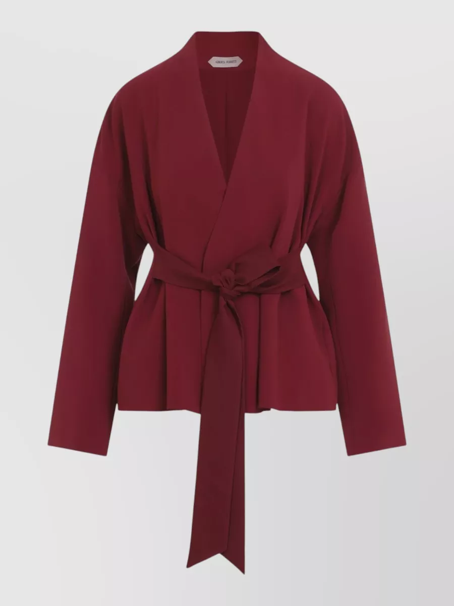 Alberta Ferretti wrap cady suit jacket