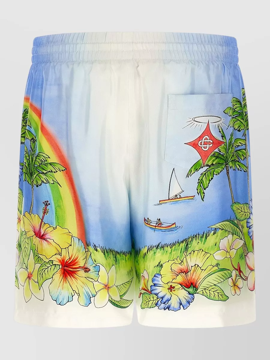 Casablanca Silk Bermuda Shorts