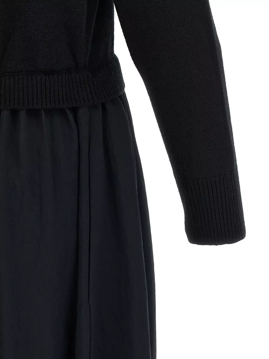 Polo Ralph Lauren Wool High Neck Long Sleeve Knitted Maxi Dress