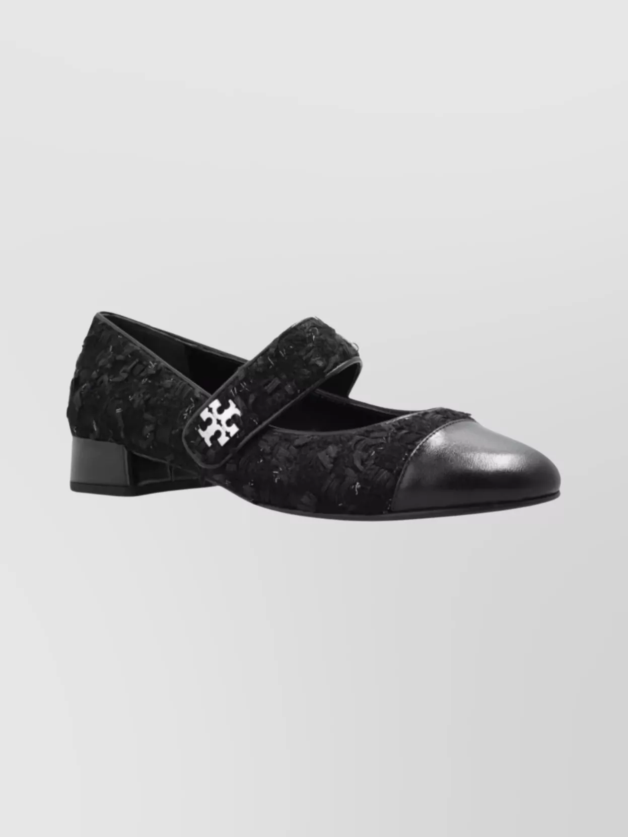 Tory Burch Mary Jane Ballet Shoes With Block Heel In Black