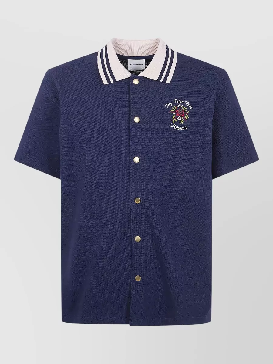 Drôle De Monsieur Cotton Piqué Shirt