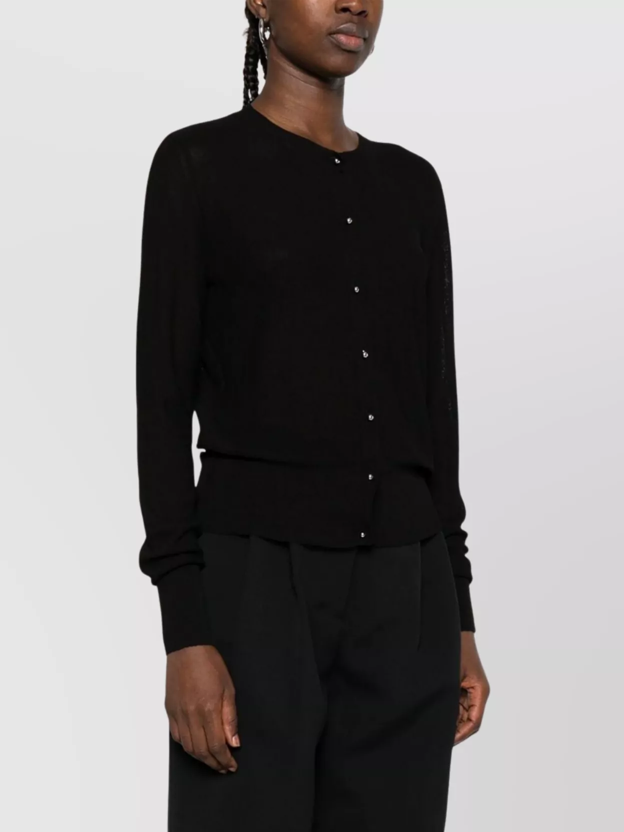 Max Mara Sheer Crewneck Knitwear Long Sleeves