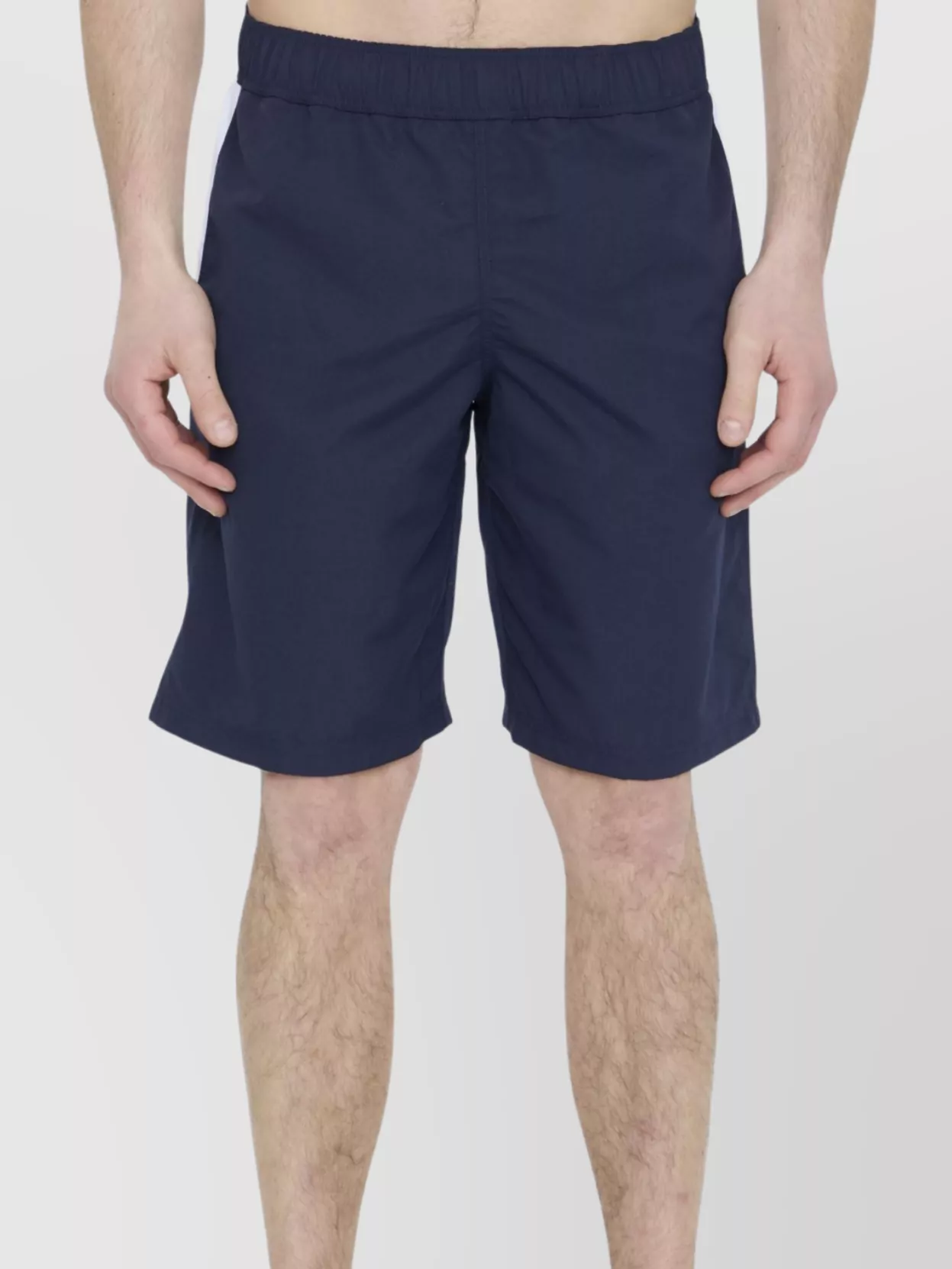 Palm Angels Logo Swimshorts Featuring Pockets In Blue