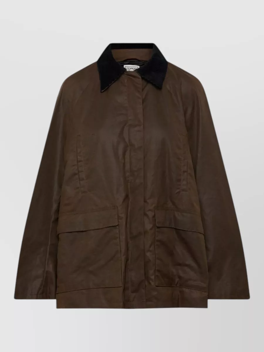 Totême Organic Cotton Single Breasted Coat