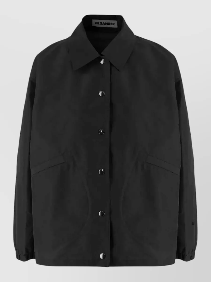 Jil Sander polyester single breasted jacket