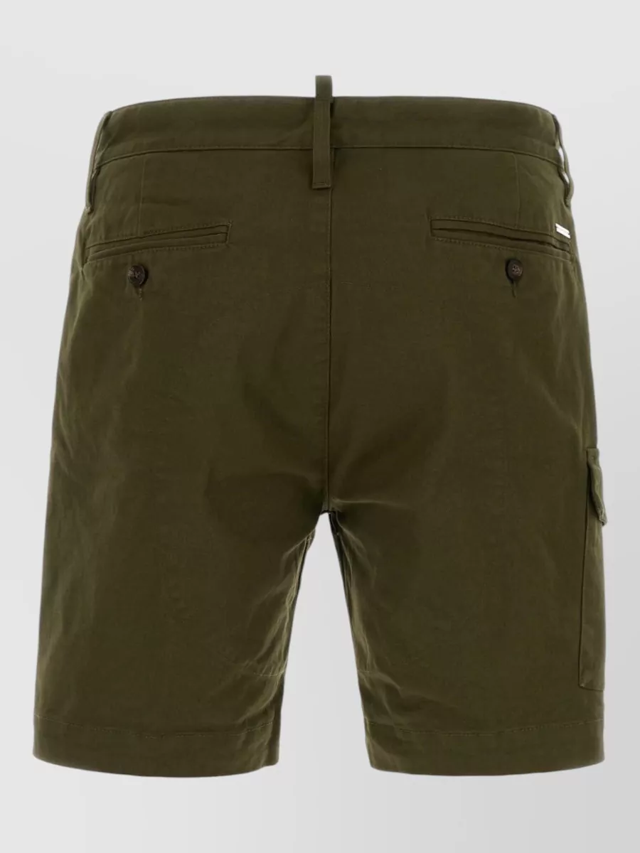 Dsquared2 Cotton Cargo Bermuda Shorts