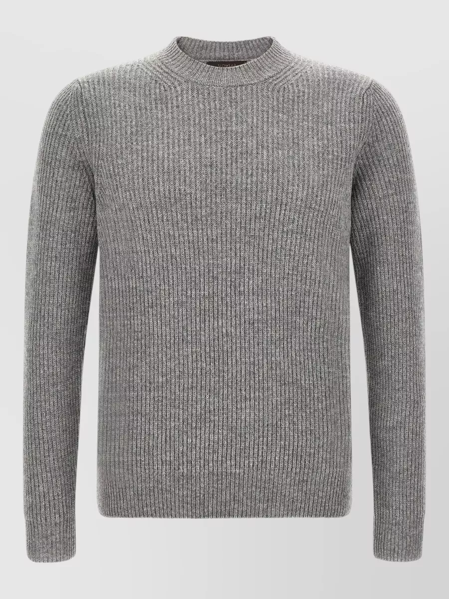 Zanone virgin wool ribbed crew-neck jumper