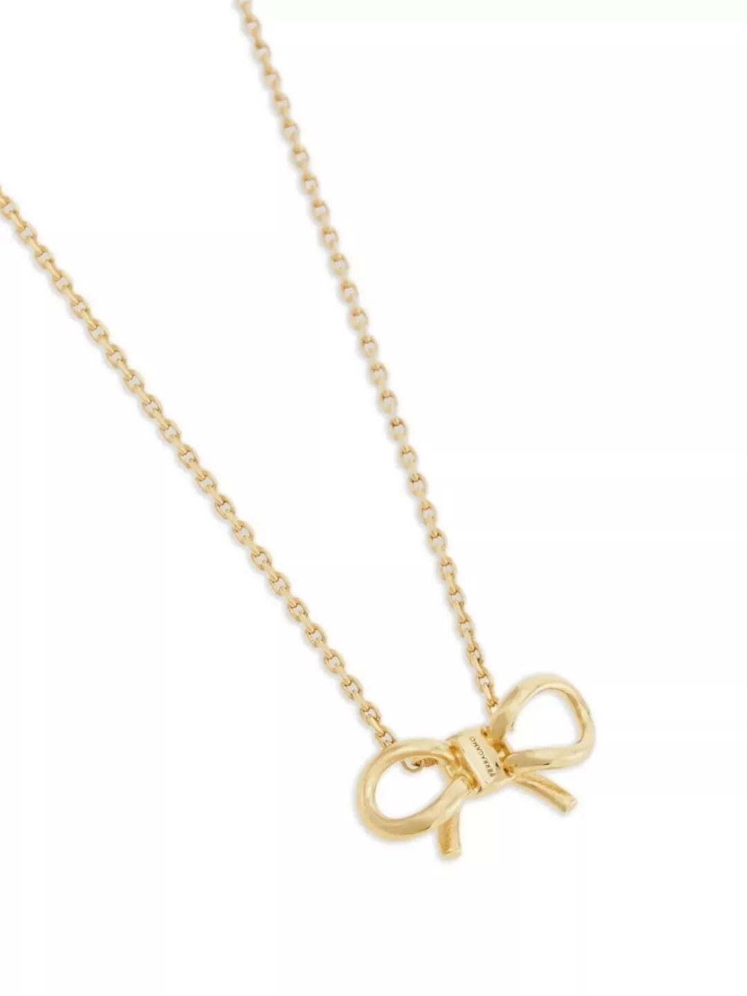 Ferragamo Adjustable Chain Bow Detail Pendant Necklace