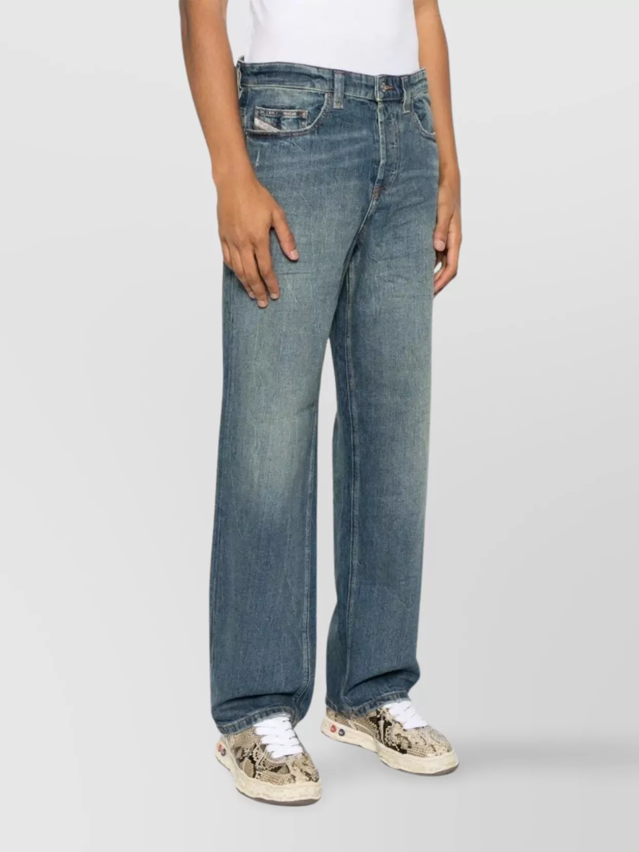 Diesel Macro Faded Five-Pocket Belt Loops