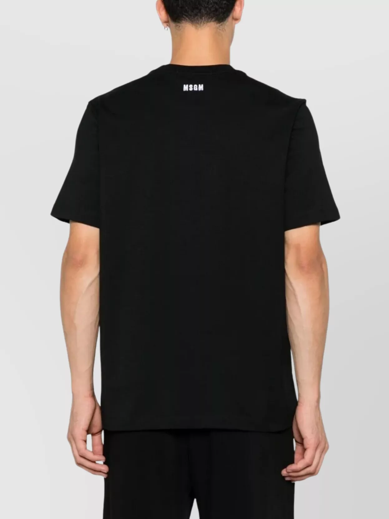 Msgm Rabbit Graphic Print Crew Neck T-shirt In Black