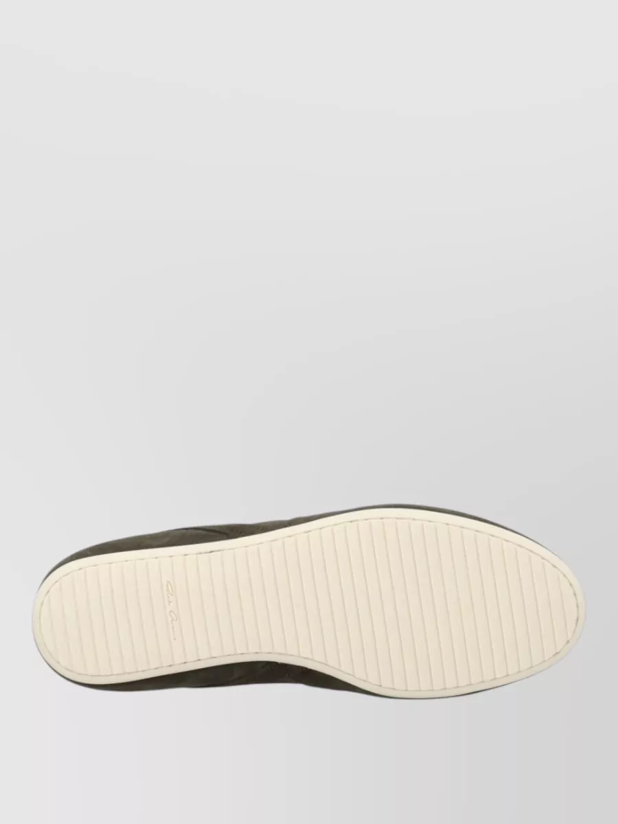 Rick Owens Leather Low-Top Sneakers