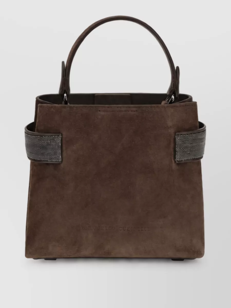 Brunello Cucinelli na leather bucket bag