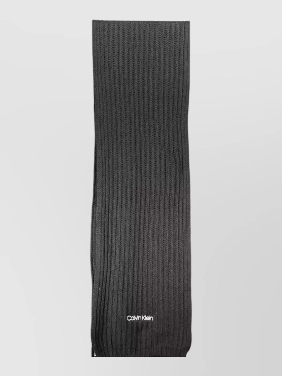 Calvin Klein ribbed scarf