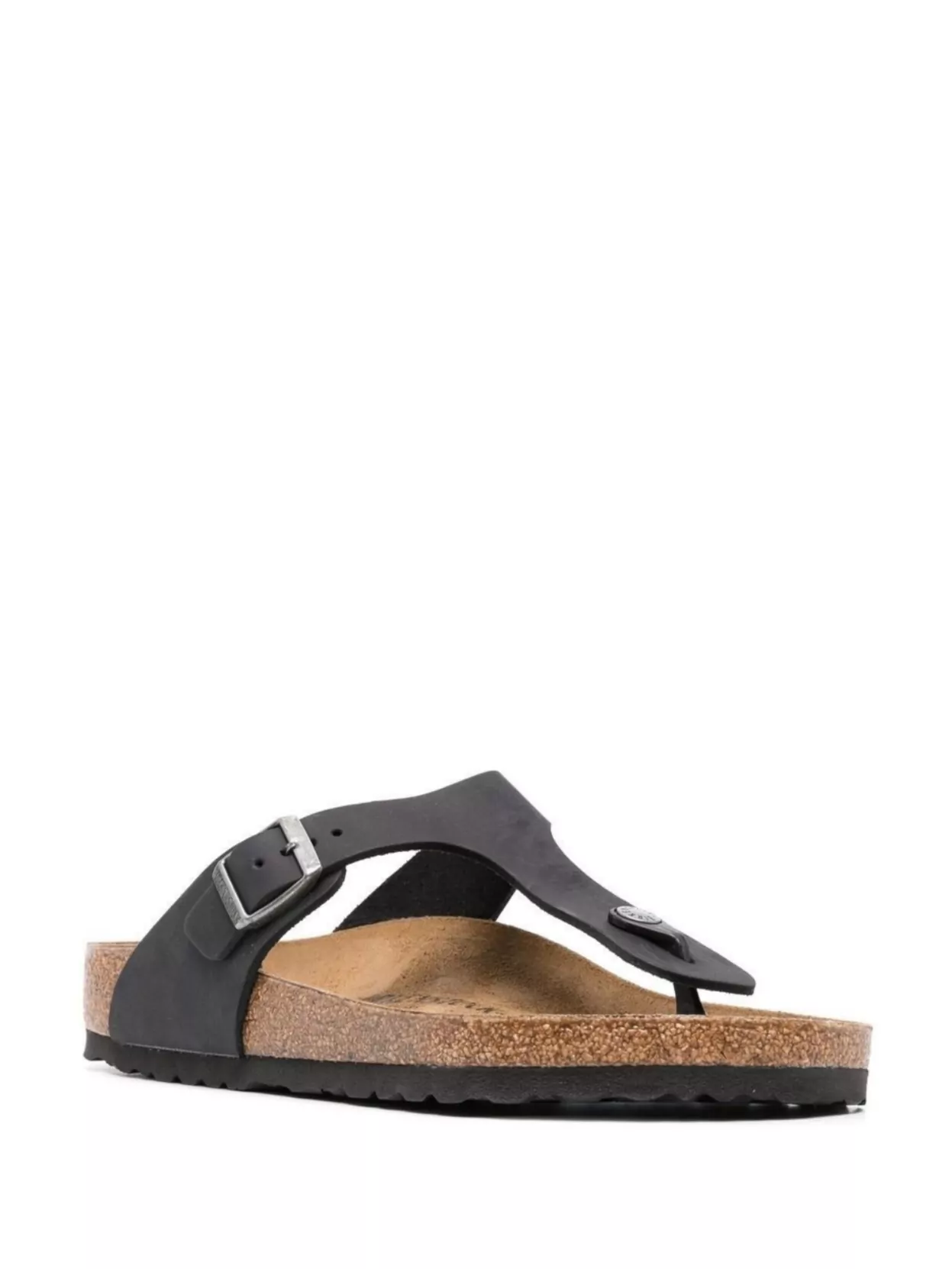 Birkenstock Leather Sandals Oiled Rubber Sole