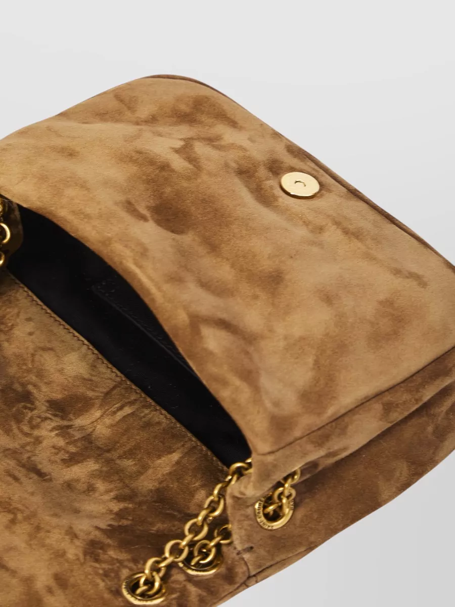Saint Laurent Jamie Mini Suede Shoulder Bag Chain