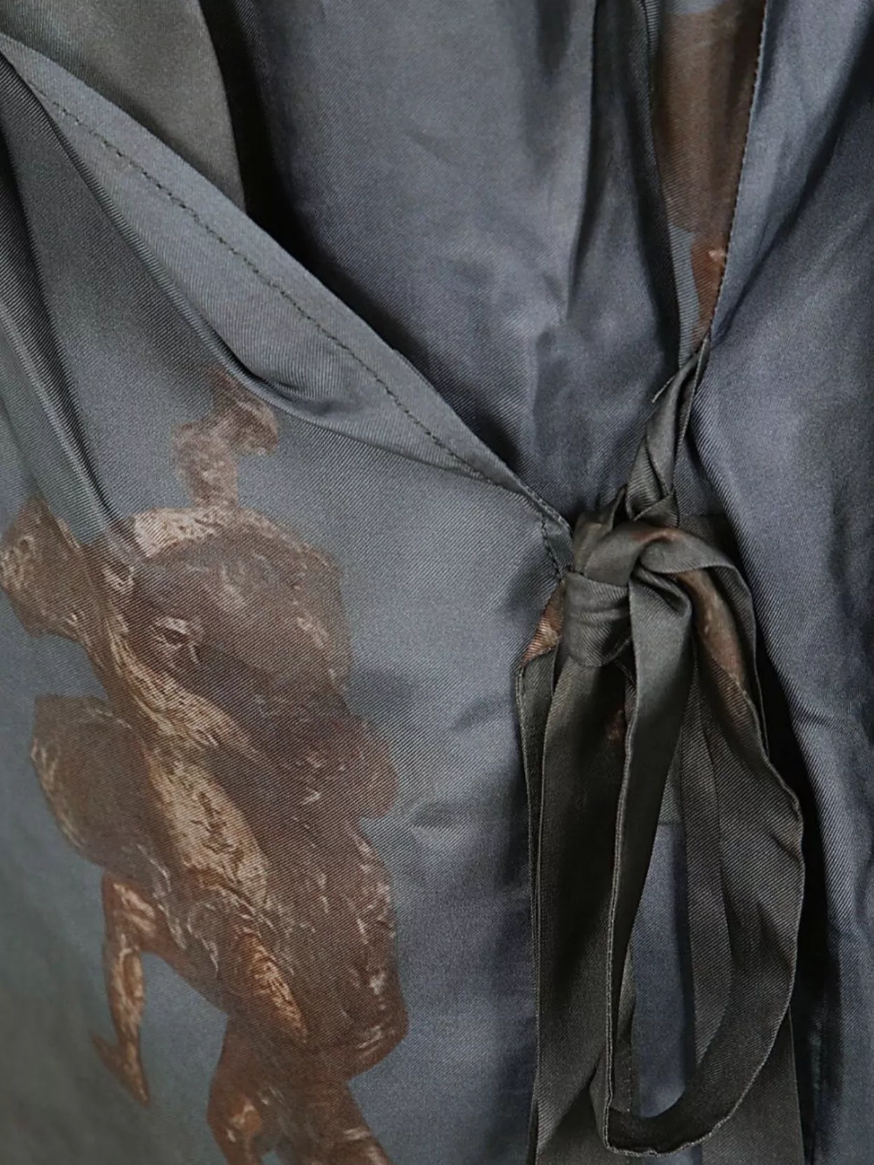 Uma Wang Khloe Wrap Jacket Featuring Printed Pattern