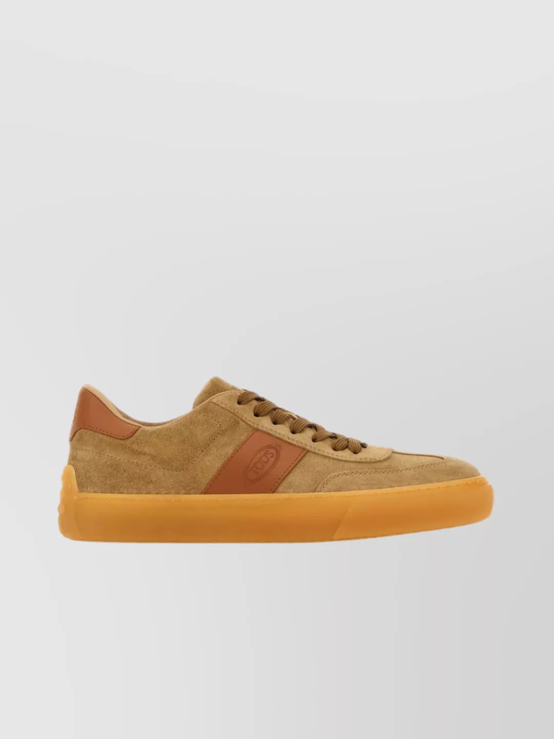 Shop Tod's Suede Sneakers With Ankle Padding And Logoed Leather Patch
