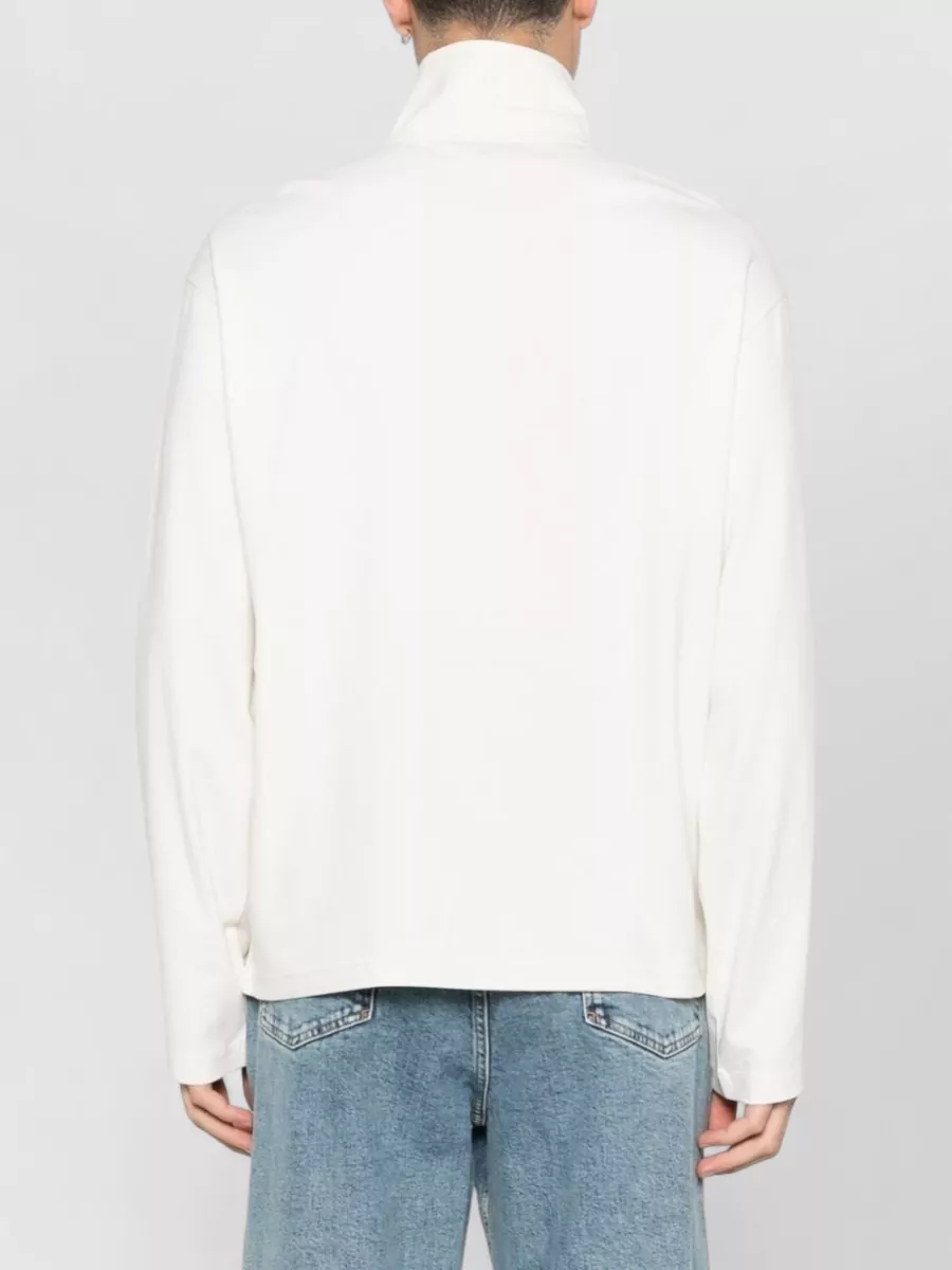 Emporio Armani Knit Pullover Half Zip High Collar