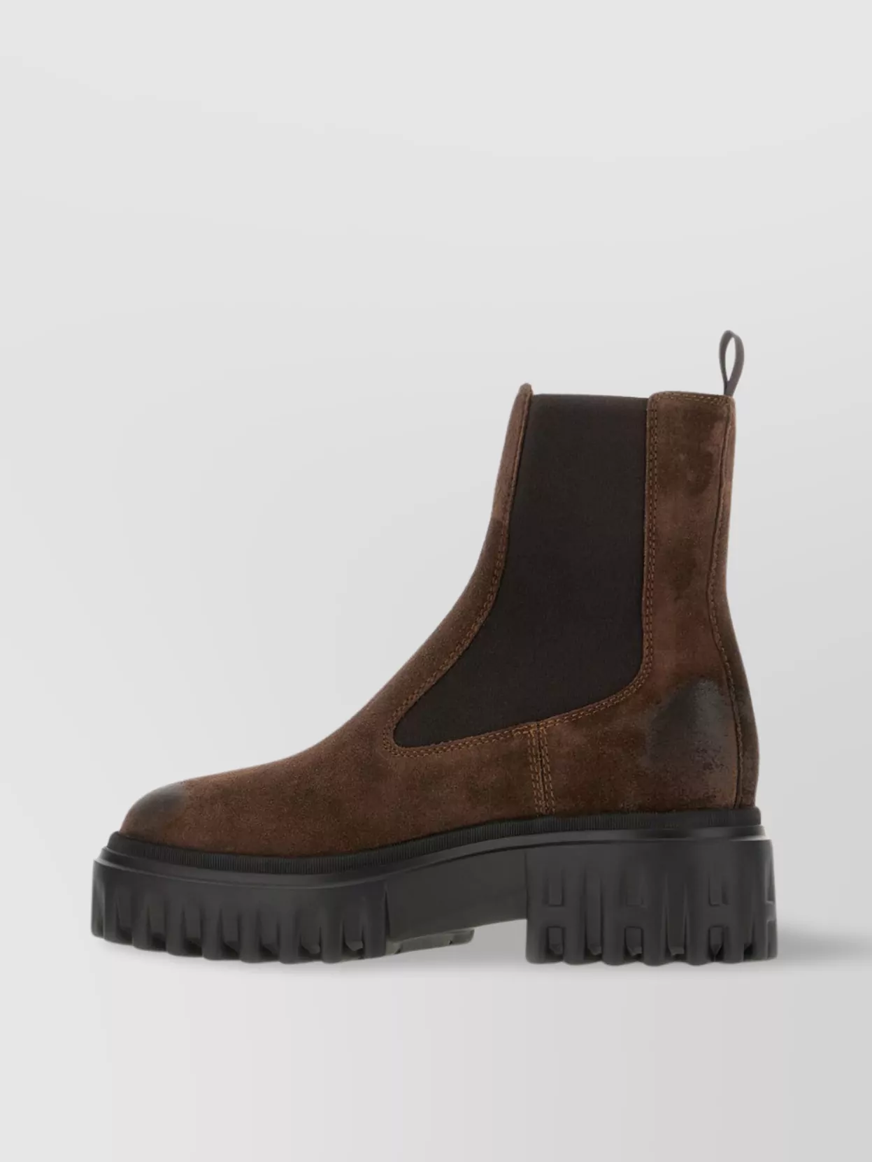 Hogan Chunky Sole Ankle Boots With Elastic Panels