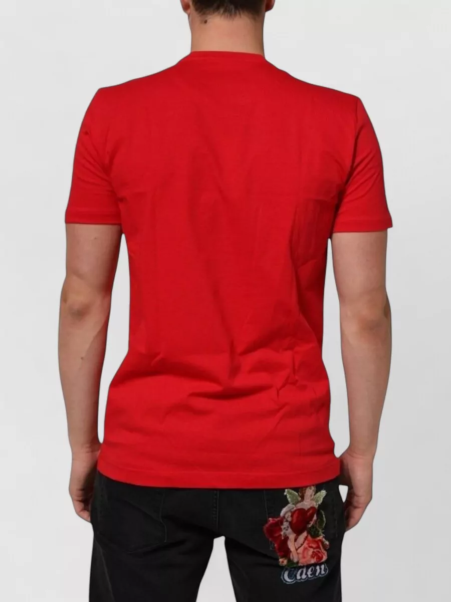 Dolce&Gabbana Cotton Crew Neck Short Sleeve T-Shirt