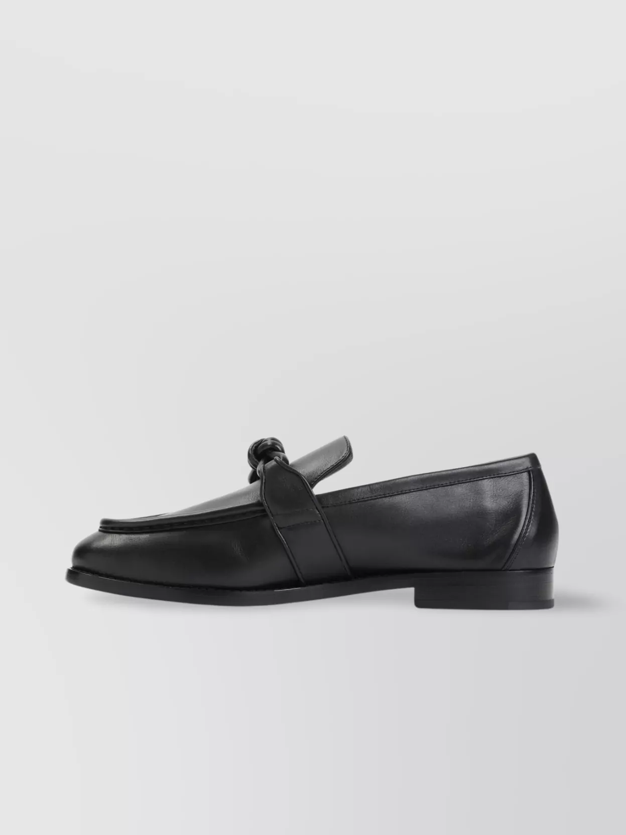 Bottega Veneta Astaire Leather Loafers Knot Detail