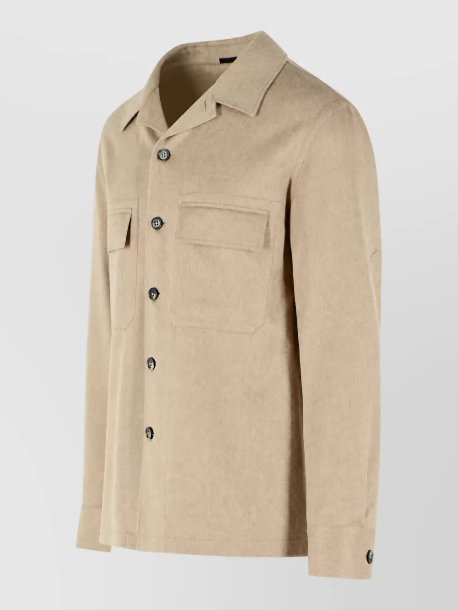 Zegna Cashmere Overshirt Jacket