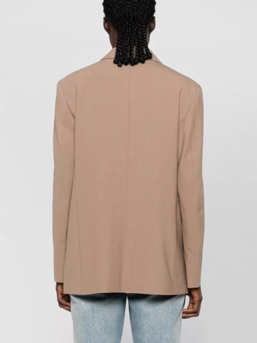 Closed Wool-Blend Double-Breasted Suit Jacket