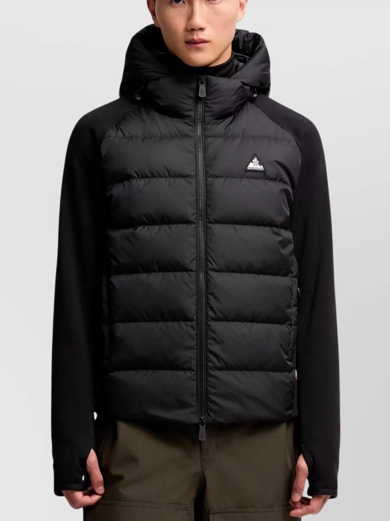 Moncler Polartec Zip-up Hoodie Hood Long Sleeves In Multi