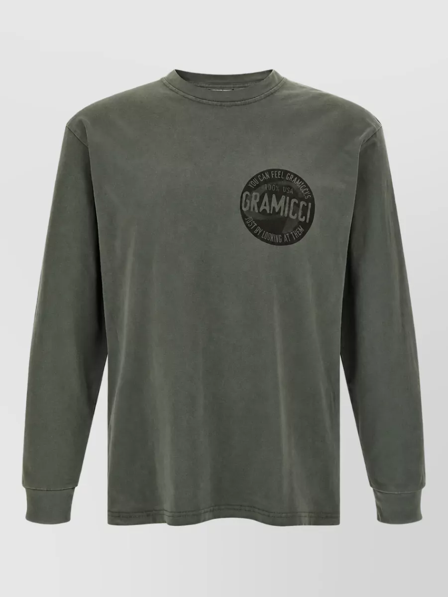 Gramicci Logo-print cotton long-sleeve t-shirt