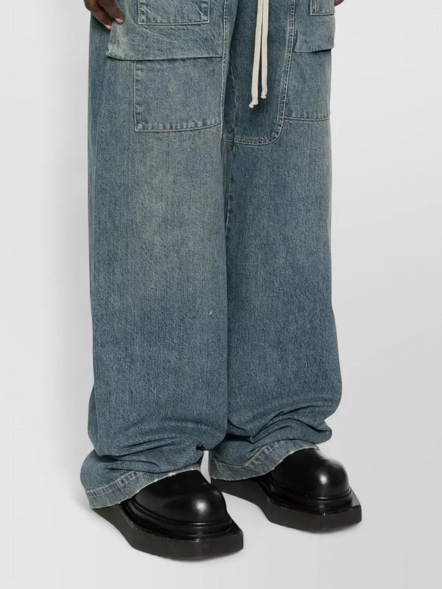 Rick Owens Drkshdw Cotton Wide-Leg Trousers