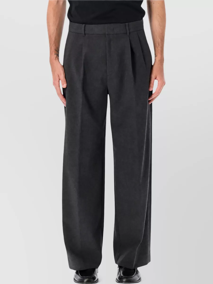 Dunst double pleated suit trousers