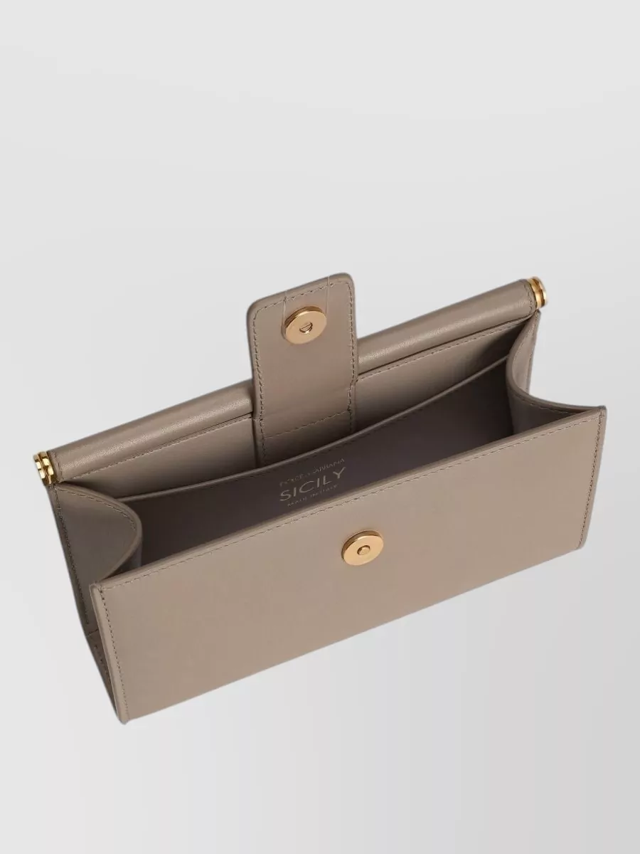 Dolce&Gabbana Dg Logo Bag Leather Clutch Bag