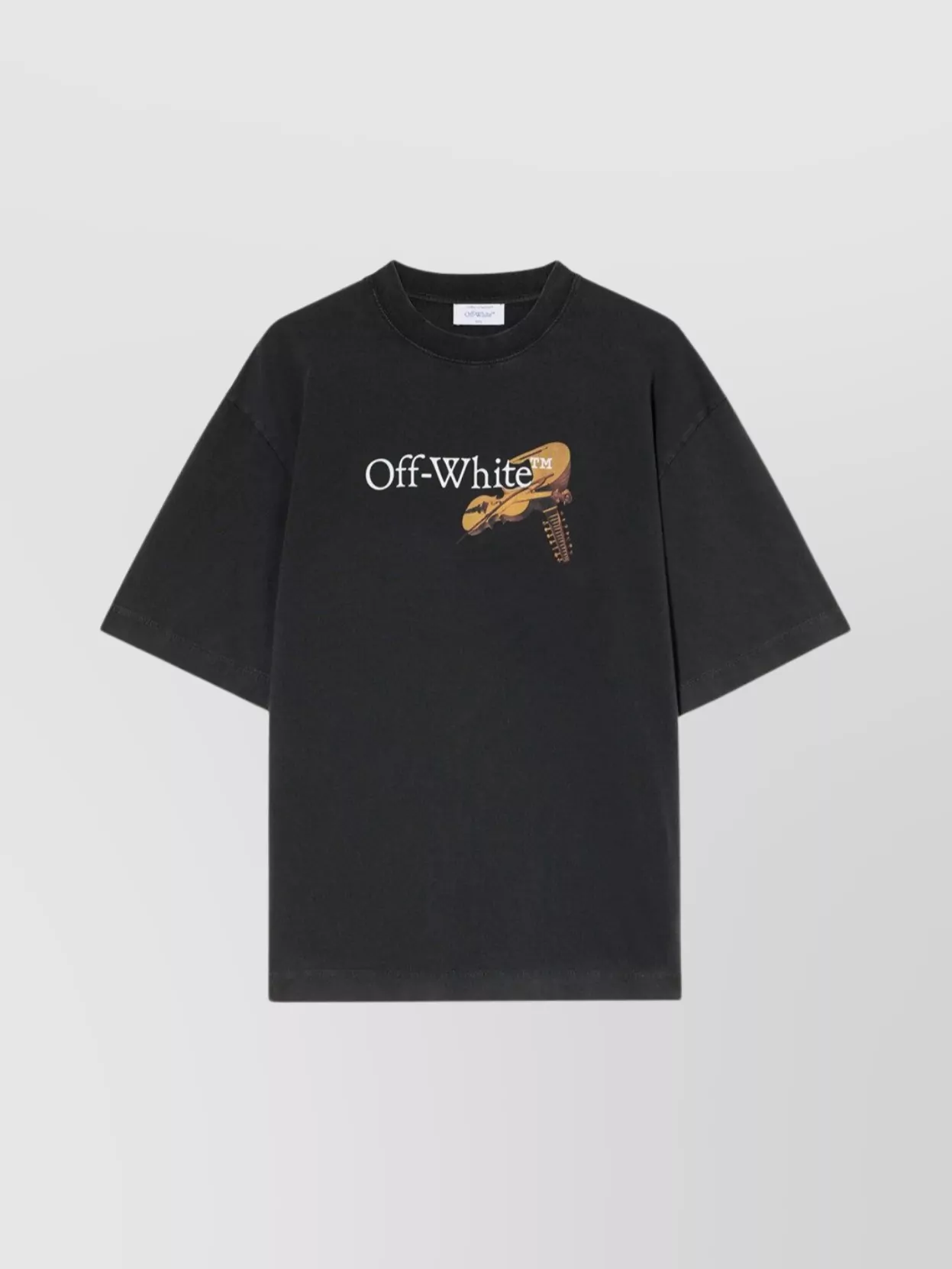 Off-white Cupid Arrow Graphic Short Sleeve T-shirt In Black