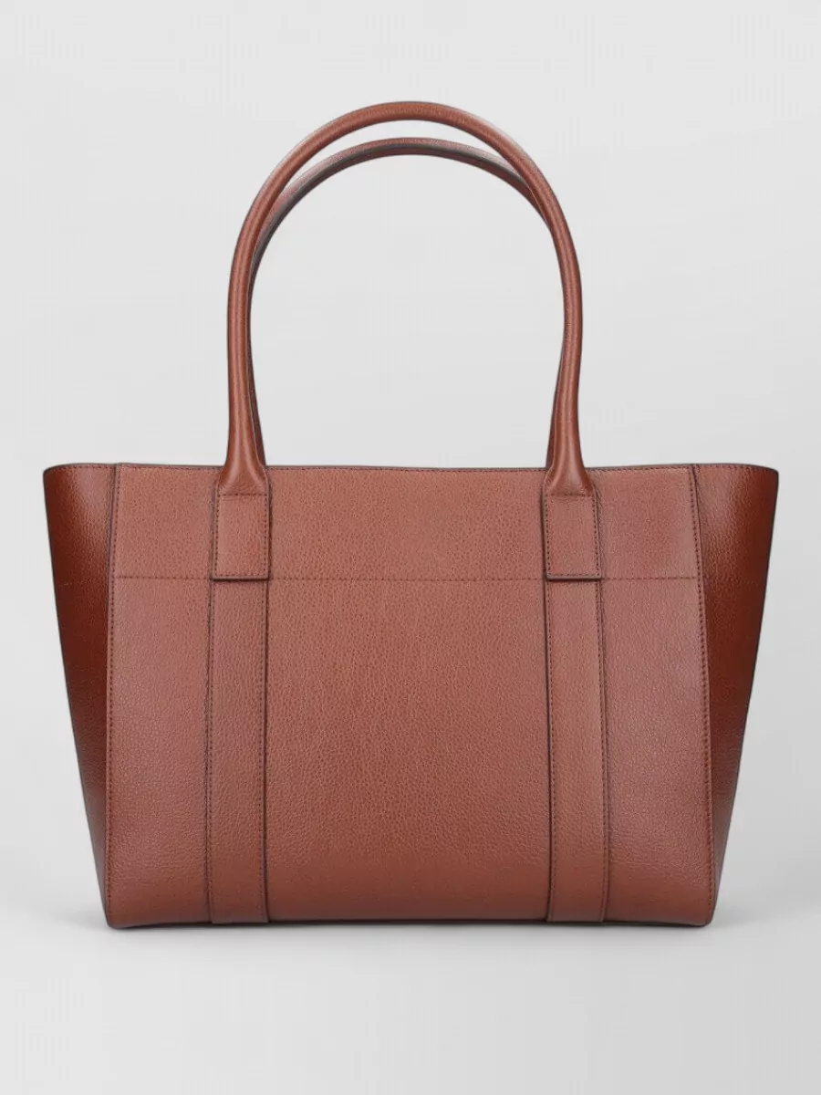 Mulberry Structured Tote Bag Double Handles Design