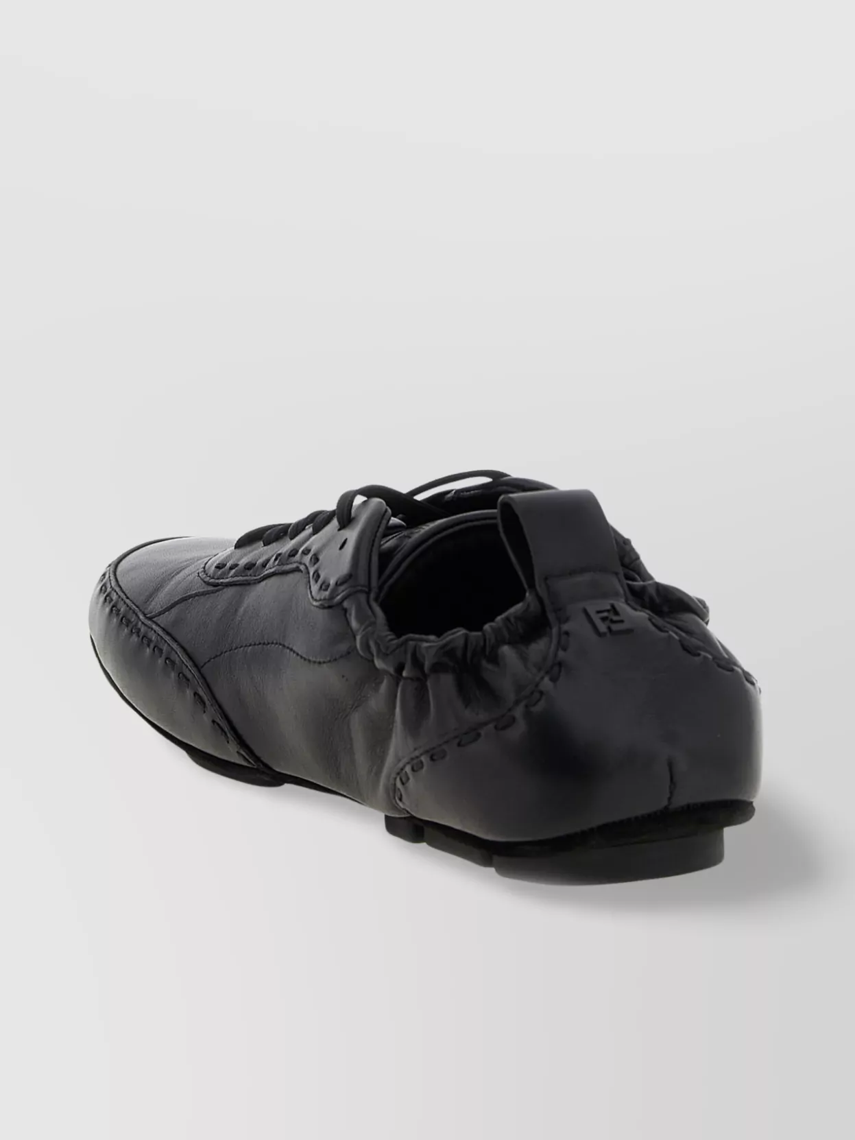 Fendi Stretchy Heel Round Toe Rubber Sole Sneakers