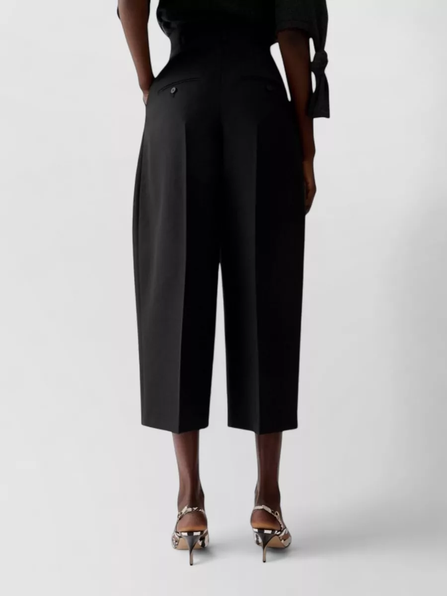 Jacquemus Virgin Wool High-Rise Flared 7/8 Tailored Trousers