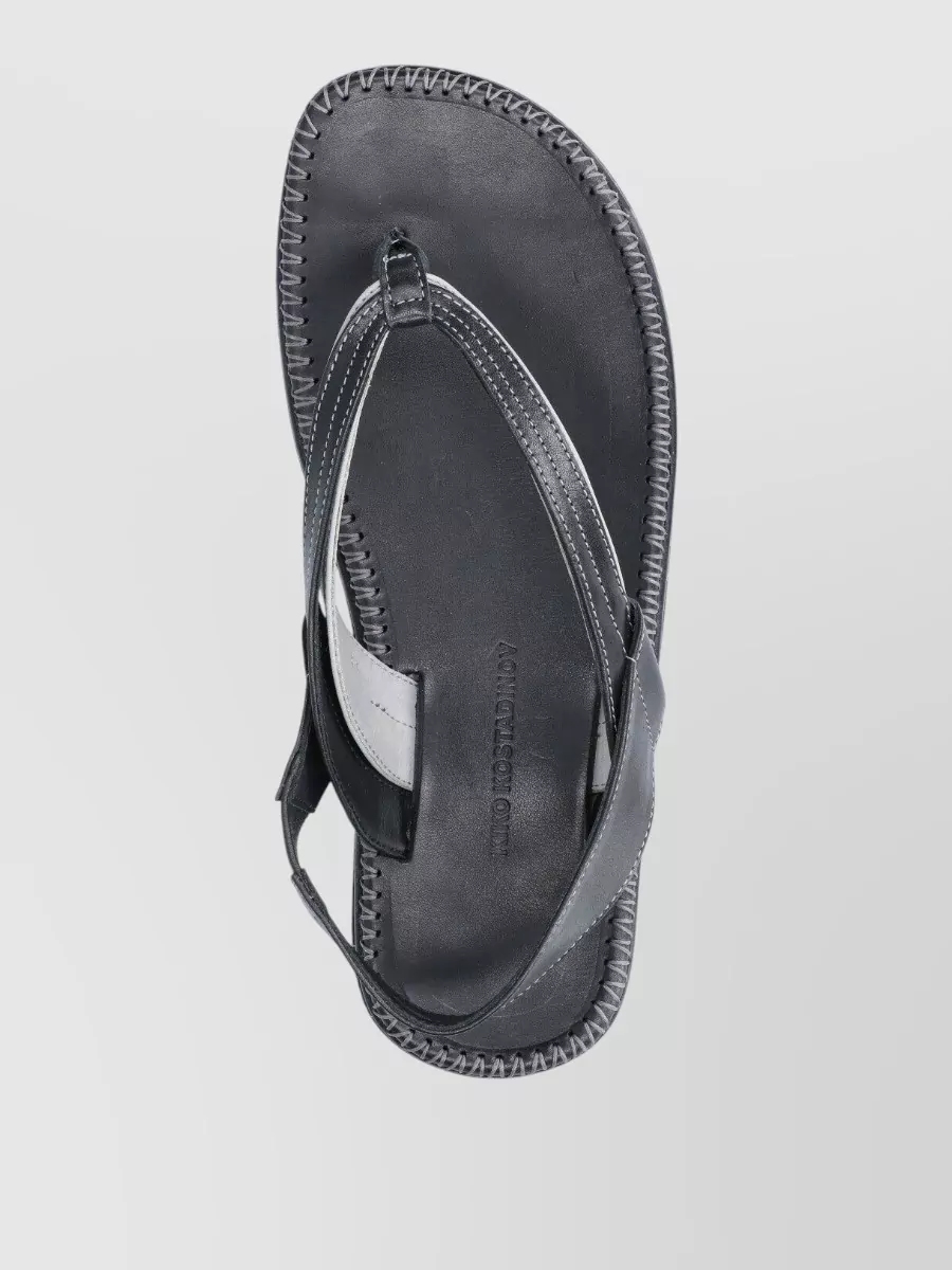 Kiko Kostadinov Leather Slides