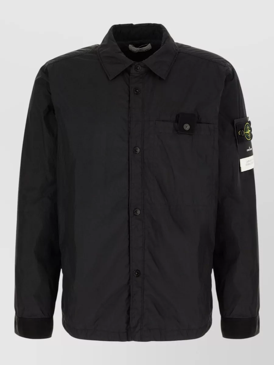 Stone Island down single breasted coat