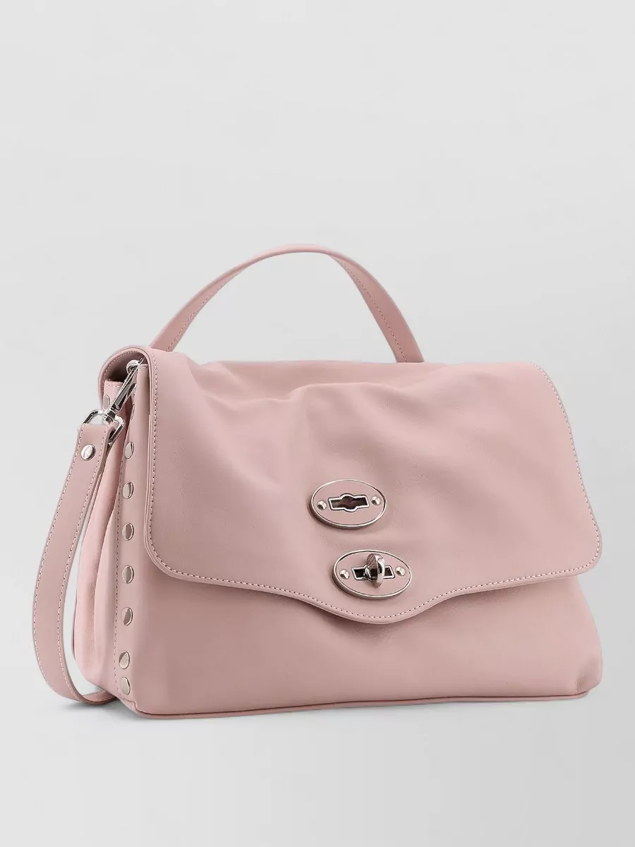 Zanellato Shoulder Bag Adjustable Strap Metal Hardware Handle
