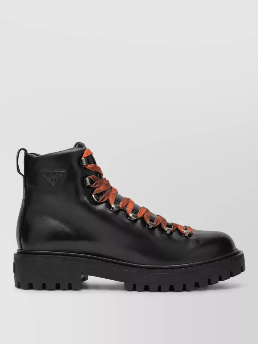 Prada leather chelsea boots