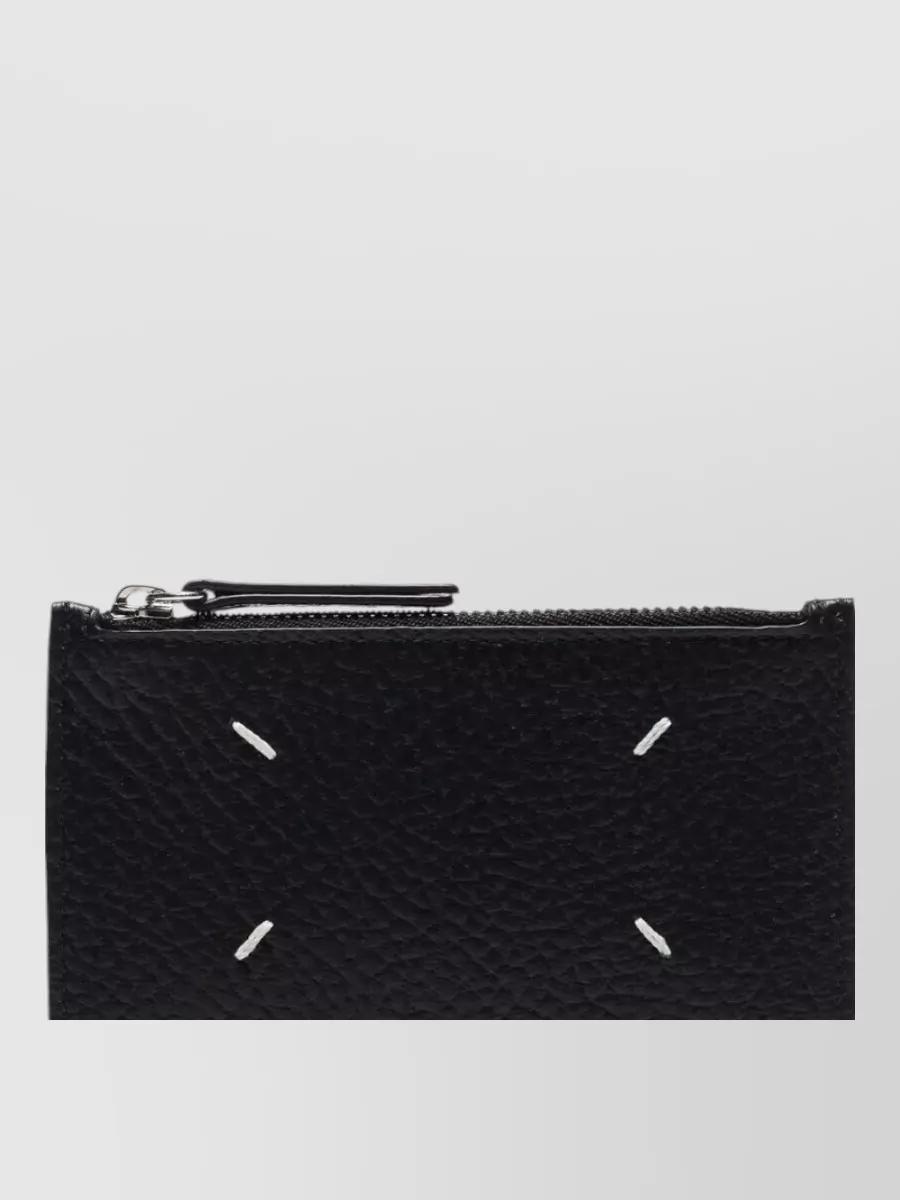 Maison Margiela leather zip card holder