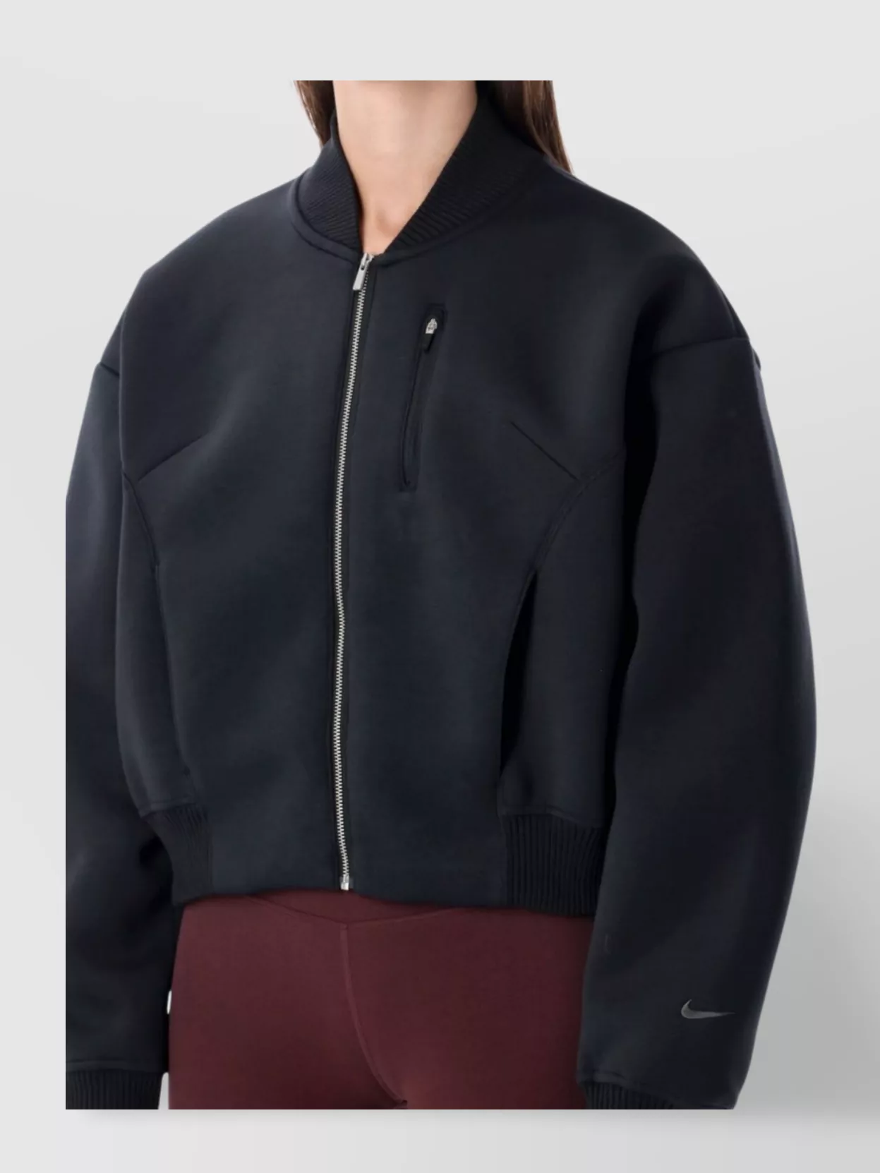Nike Oversized Scuba Fleece Bomber Jacket