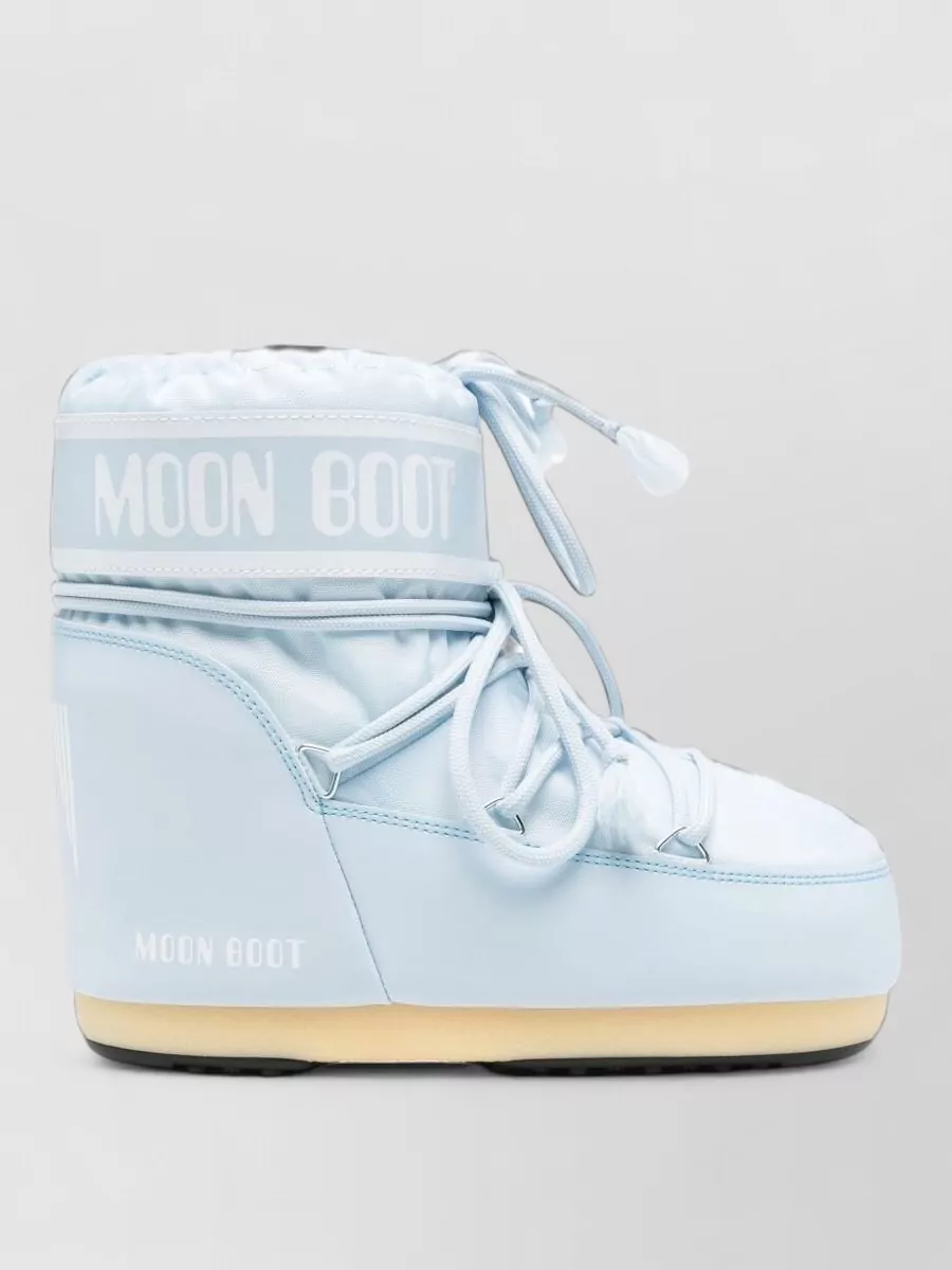 Moon Boot Silk Logo-Print Lace-Up Snow Boots
